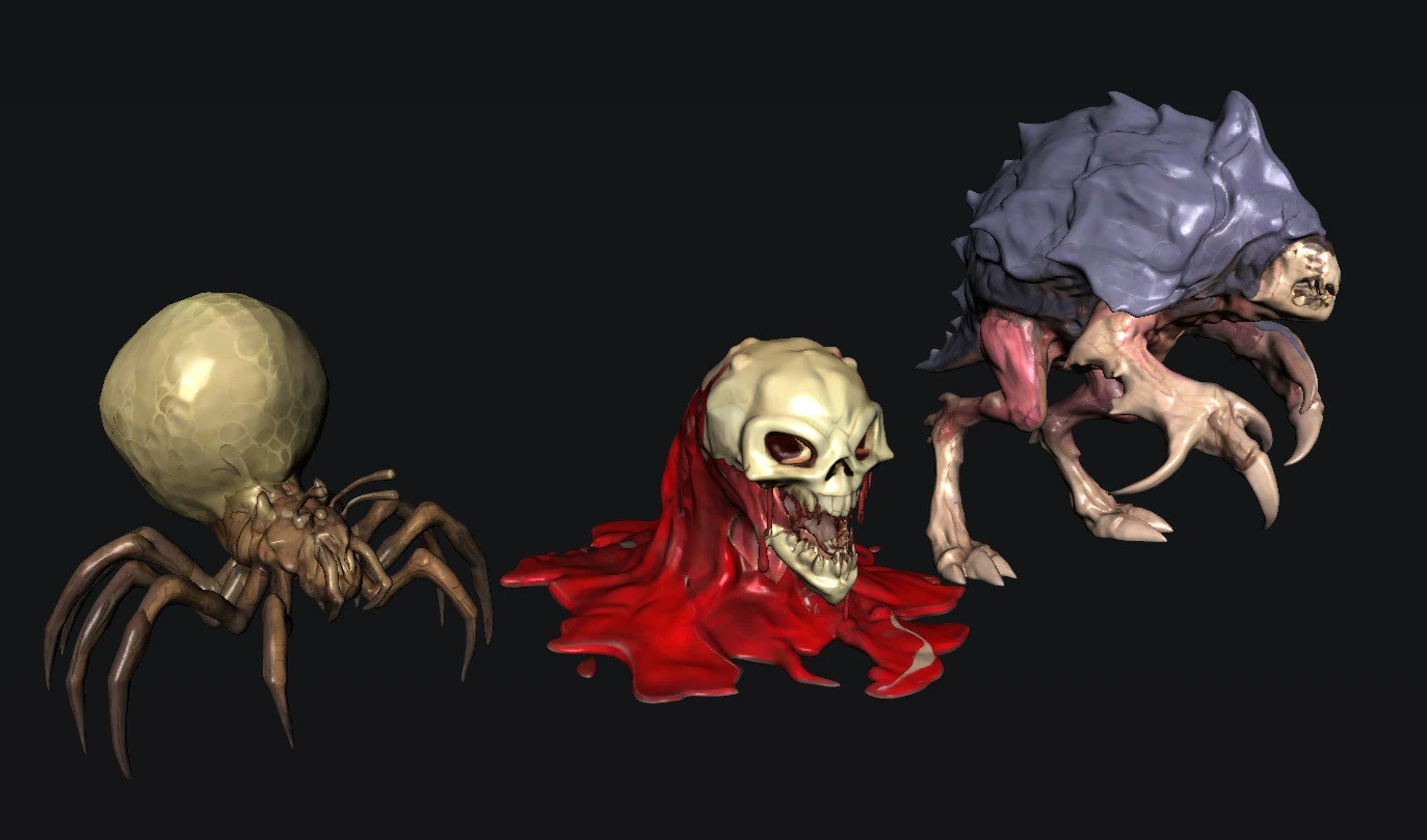 생물 3D 모델 .c4d .max .obj .3ds .fbx .stl .blend 