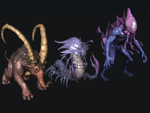 Cr&eacute;ature Modèle 3D