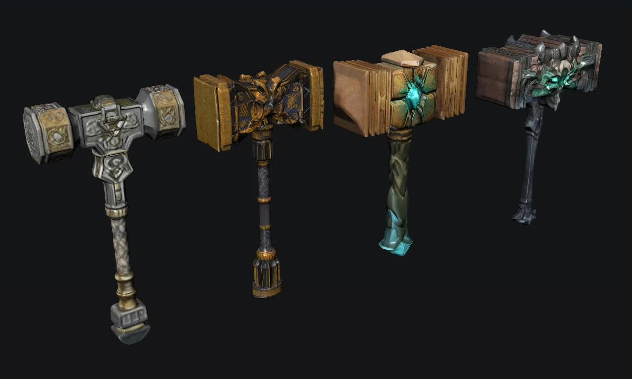 Hammer 3D Model .c4d .max .obj .3ds .fbx .stl .blend