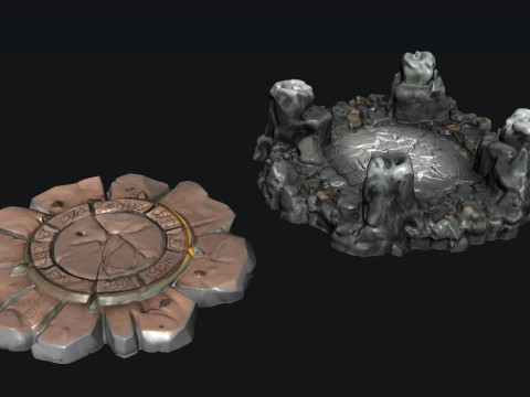 Stone Portal 3Dモデル