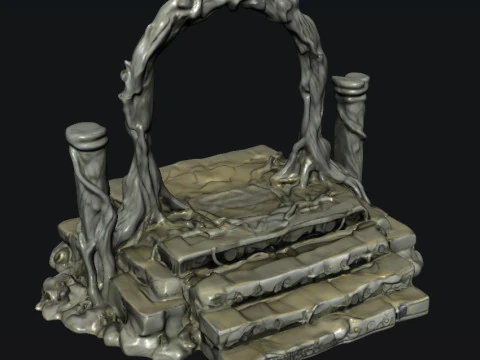 Кам'яний портал 3D Модель