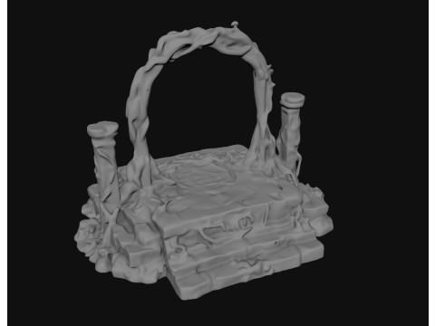 Stone Portal 3D Model