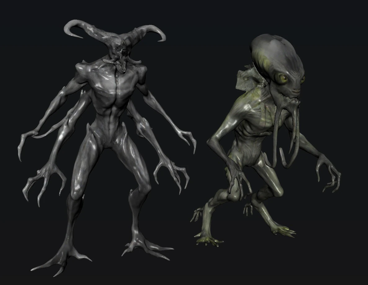 Creature 3D Model .c4d .max .obj .3ds .fbx .stl .blend 