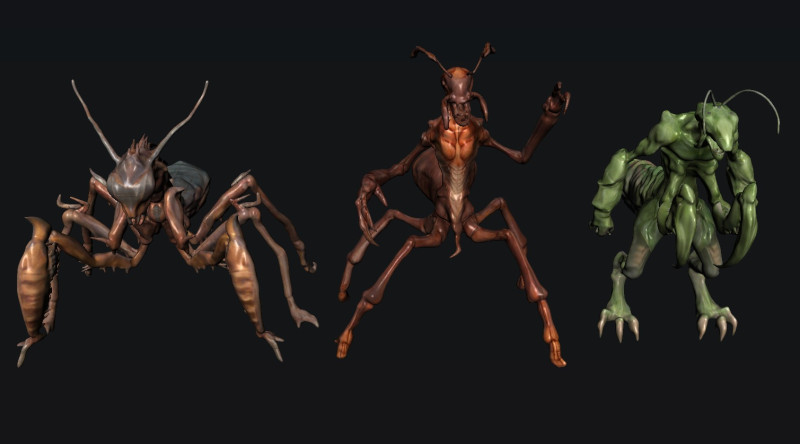 Creature Monsters Modello 3D .c4d .max .obj .3ds .fbx .stl .blend 