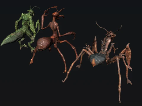Creature Monsters 3D Model
