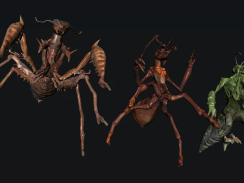 Creature Monsters 3D Model