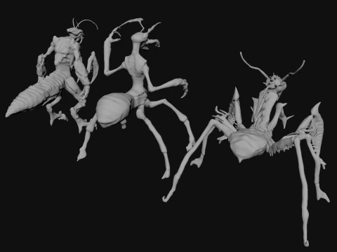 Creature Monsters 3D Model