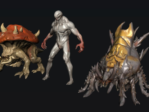 Creature Monsters Model 3D
