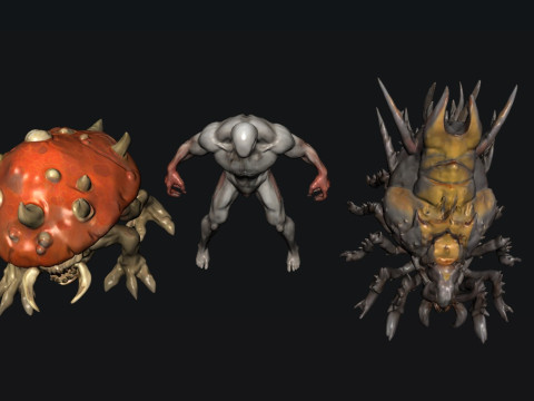 Creature Monsters 3Dモデル