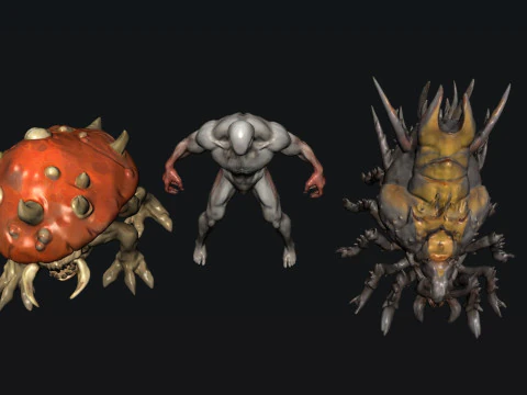 Creature Monsters 3D Model