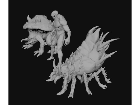 Creature Monsters 3D Model