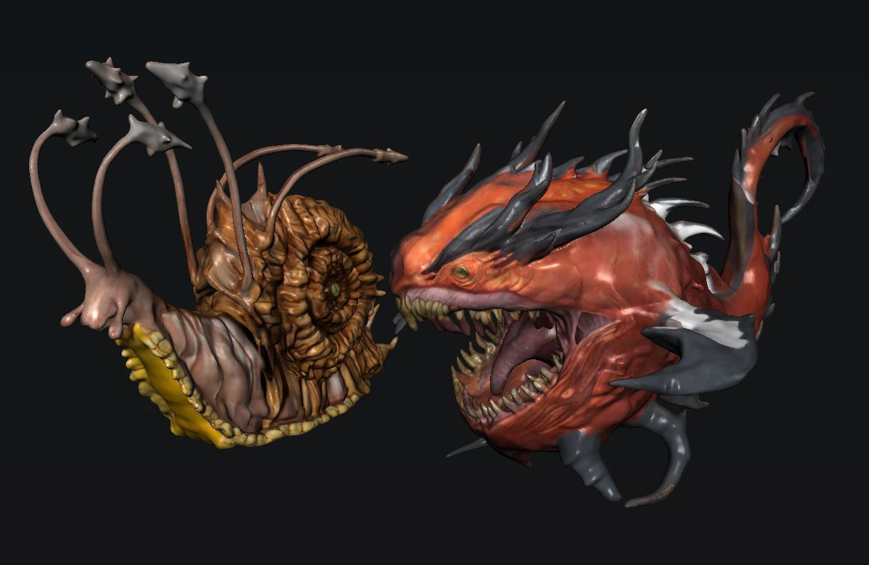 Creature 3D Model .c4d .max .obj .3ds .fbx .stl .blend 