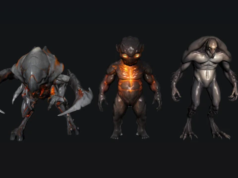 Істота-монстр 3D Модель