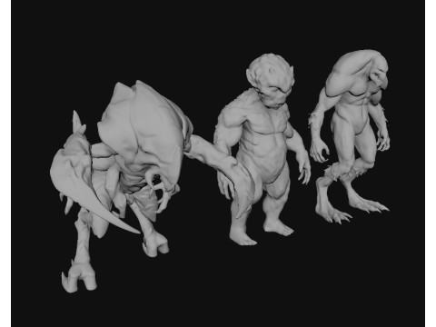 Monster Creature 3D Model