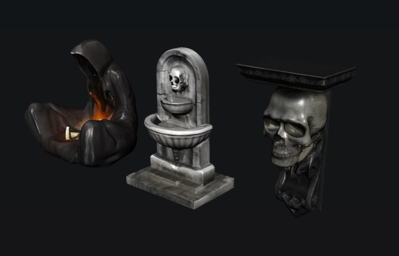 Architecture Gothic 3Dモデル .c4d .max .obj .3ds .fbx .stl .blend 