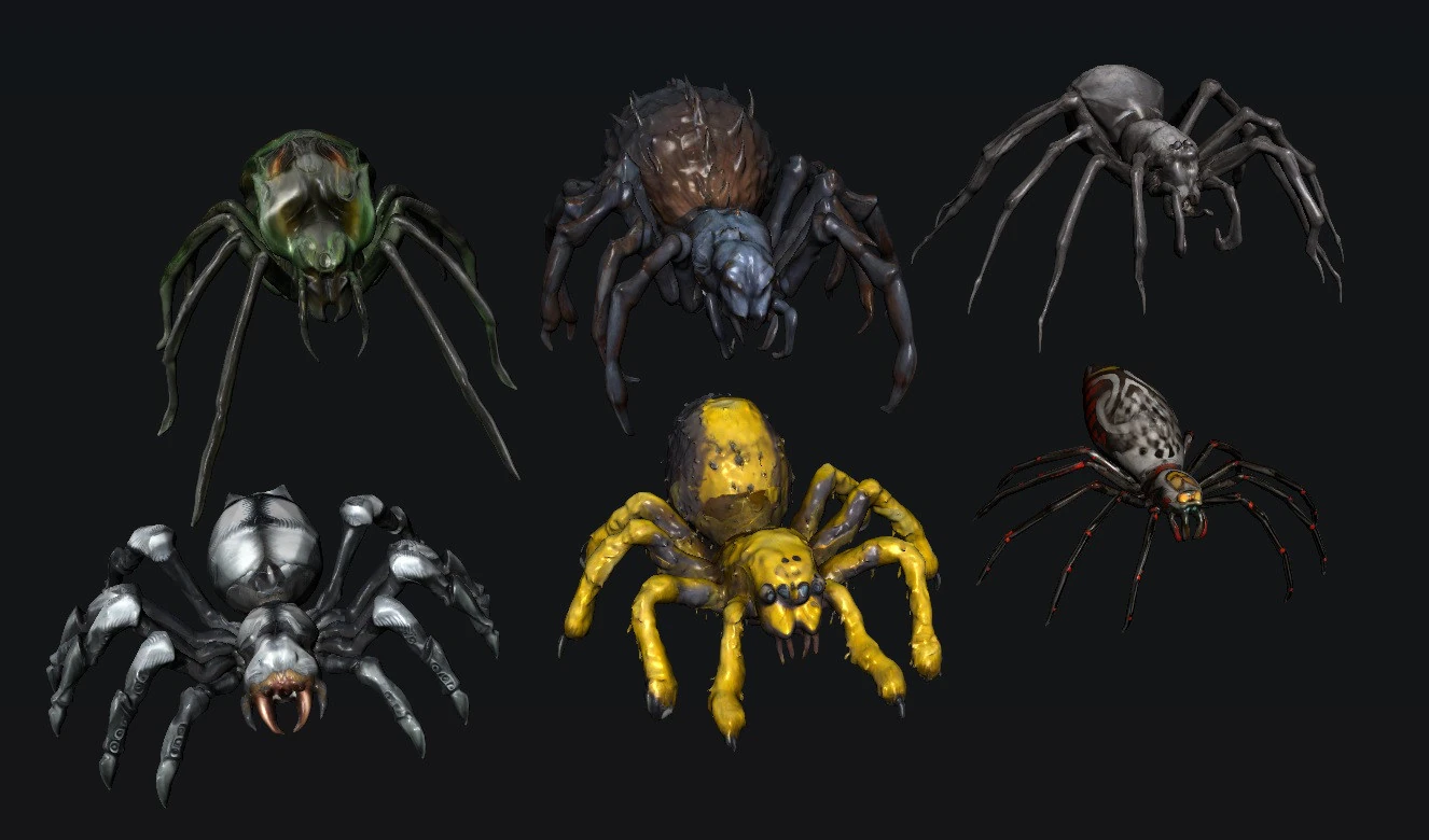 Aranha Modelo 3D .c4d .max .obj .3ds .fbx .stl .blend 