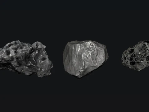 Przestrzeń asteroid Model 3D
