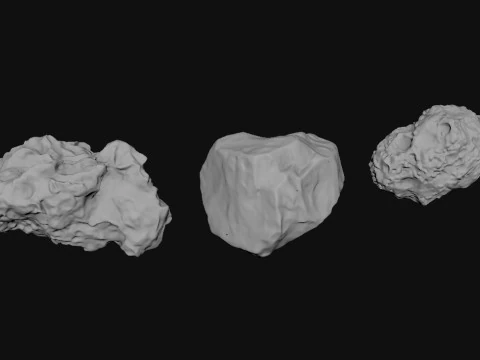 Asteroid Space 3D Model
