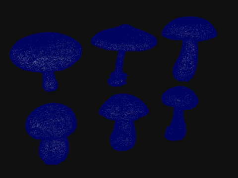 キノコ 3Dモデル
