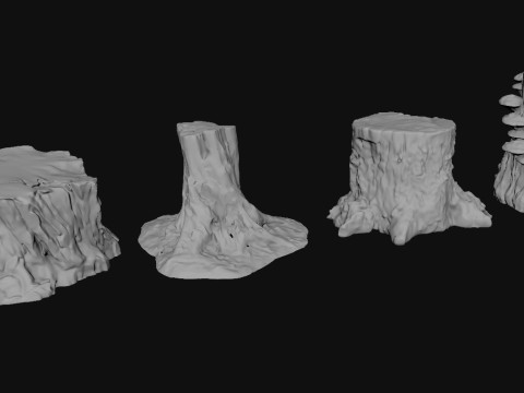 Tree Wood Nature 3D Модель