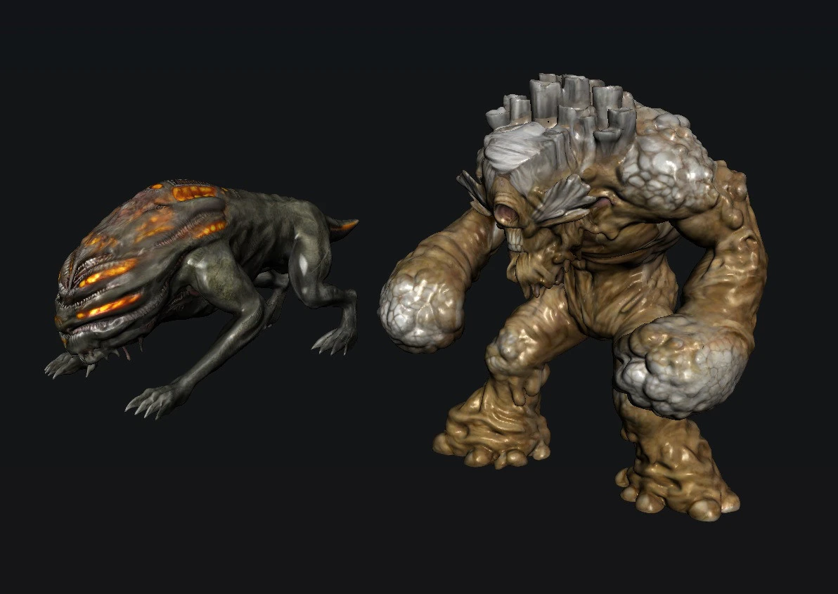 Creature Monster 3D Model .c4d .max .obj .3ds .fbx .stl .blend 