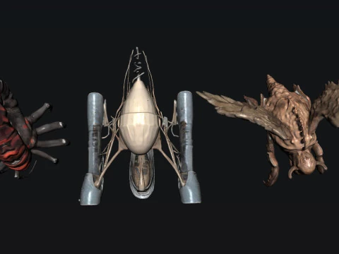 Criatura Monstro Modelo 3D