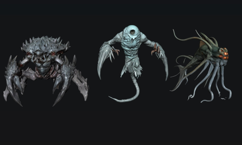 Creature Monster 3Dモデル .c4d .max .obj .3ds .fbx .stl .blend 