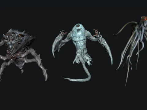 クリーチャー モンスター 3Dモデル