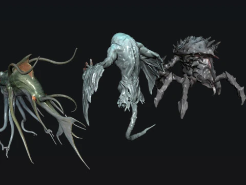 クリーチャー モンスター 3Dモデル