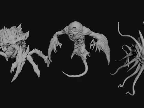 クリーチャー モンスター 3Dモデル