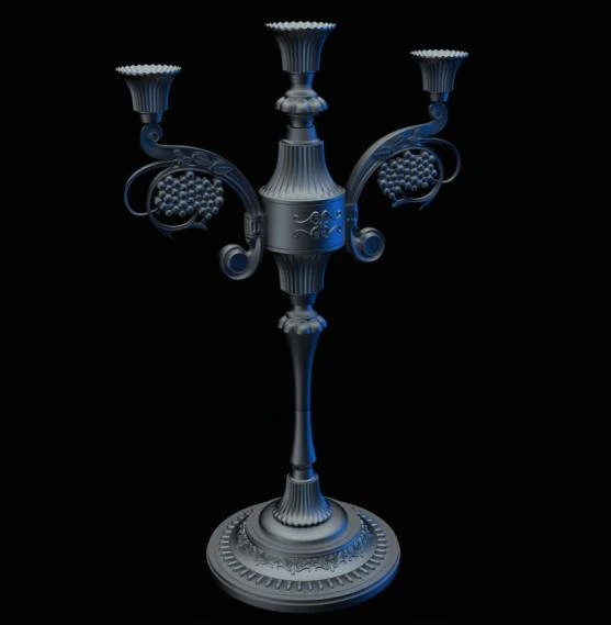 candlestick 3D Model .c4d .max .obj .3ds .fbx .stl .blend 