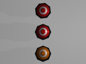 traffic cone x3 3D-Modell