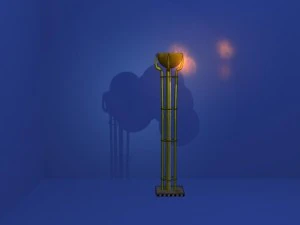 fakkel pilaar 3D Model