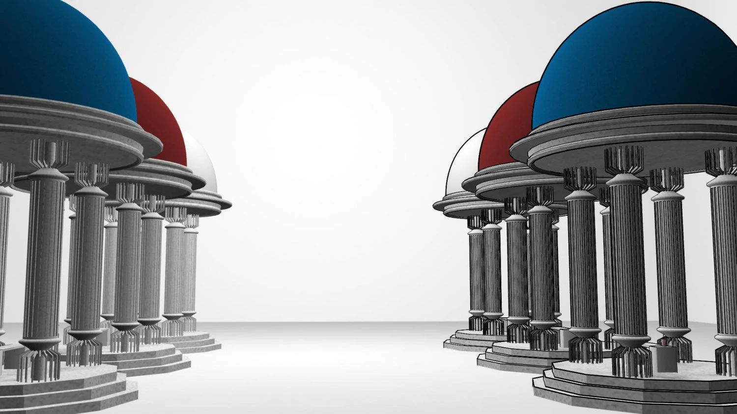 roman style gazebo 3D Model .c4d .max .obj .3ds .fbx .stl .blend