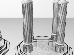 roman style gazebo 3D Model