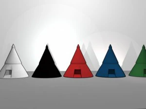 barraca de neg&oacute;cios Modelo 3D