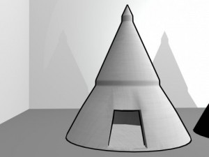 business tent Modello 3D