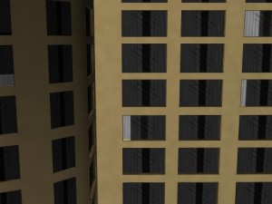 apartment building Modèle 3D