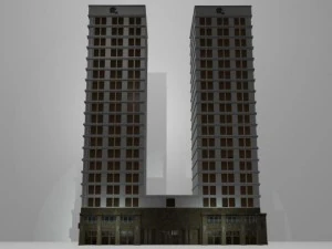 многоквартирный дом 3D Модель