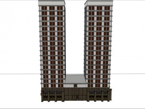 apartment building 3D Model
