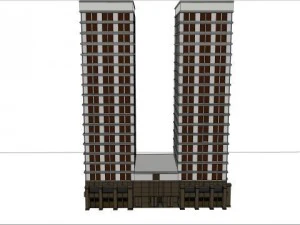 apartment building 3D Model