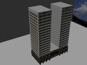 apartment building 3D Model