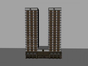 apartment building 3D Model