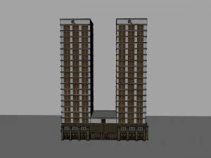 apartment building 3D Model