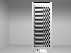 office building black and white  mb obj 3D Model