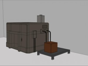 rooftop elevator mb fbx obj 3D Model