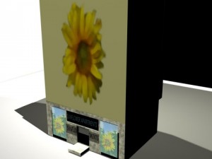 sunflowerapartment building mb obj fbx 3D Model