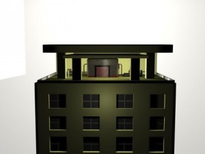 sunflowerapartment building mb obj fbx 3D Model