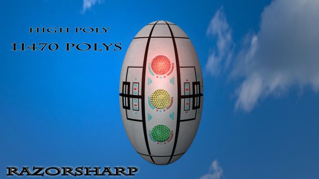traffic light futuristic high low poly mb obj fbx Modèle 3D .c4d .max .obj .3ds .fbx .stl .blend 
