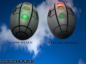 traffic light futuristic high low poly mb obj fbx Modèle 3D